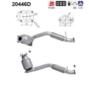 Katalizator diesel Ford Transit 2.4TDCi 04/06'->