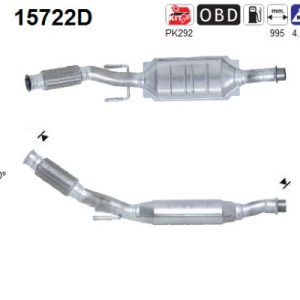 Katalizator Diesel CITROEN XSARA 2.0HDi (DW10ATED eng) 9/00-12/05