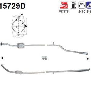 Katalizator Diesel Citroen, Peugeot 1.9D