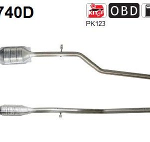 Katalizator diesel CITROEN BERLINGO; PEUGEOT PARTNER 1.9D 06.96-12.15