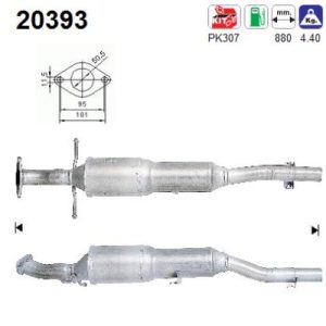 Katalizator benzynowy Ford Focus 1.4, 16v, 98'-04'