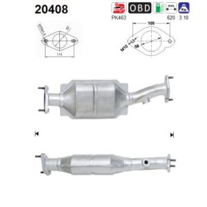 Katalizator benzynowy Ford Mondeo MK3 1.8i/2.0i 10/00-2/07