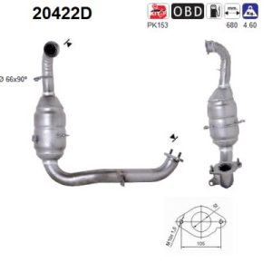 Katalizator diesel Ford, Mazda, Volvo 1.6 TDCi 03'->