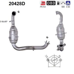 Katalizator diesel Ford, Mazda, Volvo 1.6 TDCi 03'->