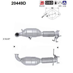 Katalizator diesel FORD KUGA 2.0TD TDCI DPF 4x4 08'-10'