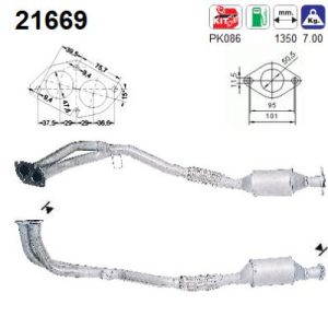 Katalizator benzynowy Opel Vectra 1.6 95 > 00