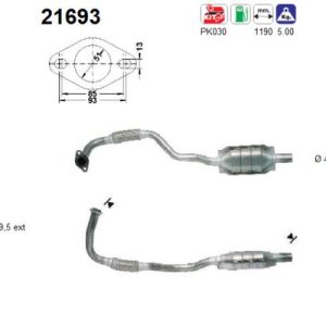 Katalizator benzynowy  OPEL ASTRA G 1.6 02.98-09.00