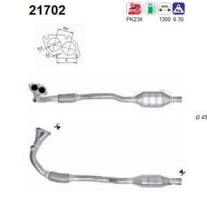 Katalizator benzynowy OPEL ASTRA G 2.0 02.98-01.05