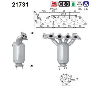 Katalizator benzynowy Opel/Saab 1.8 16v, 00'
