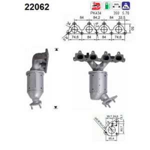 Katalizator benzynowy HONDA CIVIC VI 1.5 01.97-02.01
