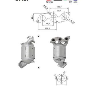 Katalizator benzynowy KIA PICANTO 1.0i 12v (G3LA) 5/11-12/16