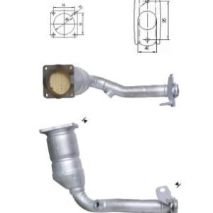 Katalizator benzynowy Peugeot 206 1.1i 7/00-12/06