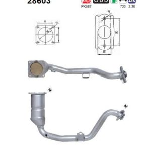 Katalizator benzynowy Peugeot 307 1.4 01 06/05