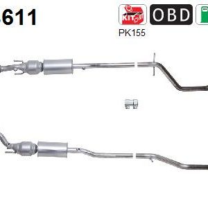 Katalizator benzynowy PEUGEOT 407 2.0i 16v (EW10J4 eng) 5/04-
