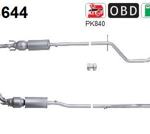 Katalizator benzynowy Peugeot 407 1.8 16V (6FZ(EW7J4)) 05/04' - 10/05'