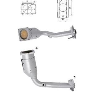 Katalizator beznynowy Peugeot 206+ 1.1i 8v (HFX TU1A; TU1AE5) 01/09'-06/13'
