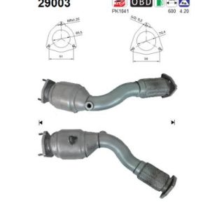 Katalizator beznynowy PORSCHE CAYENNE S 4.5i V8 32V