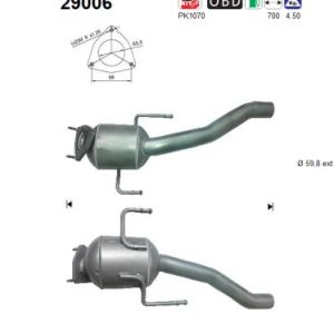 Katalizator beznynowy PORSCHE CAYENNE S 4.5i V8 32V 03'-06' lewy