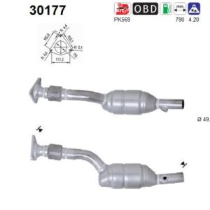 Katalizator benzynowy Renault 1.4/1.6/2.0, 16v, 02'
