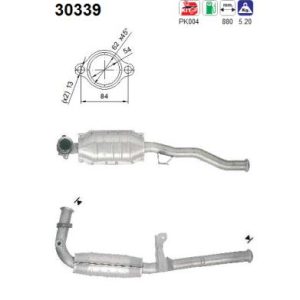 Katalizator benzynowy RENAULT MEGANE 1.4i 8v Mk.1 (E7J eng) 4/96-6/99