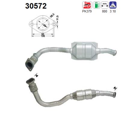 Katalizator benzynowy RENAULT TWINGO I 1.2 05.96-06.07