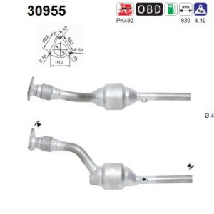 Katalizator benzynowy RENAULT LAGUNA/ESPACE MK 2 1.6i/1.8i/2.0i 16V 02'