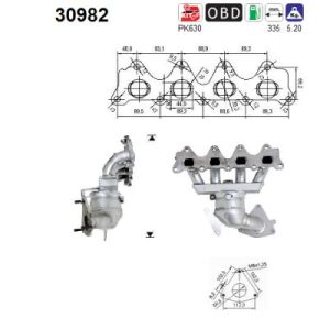 Katalizator beznynowy RENAULT LAGUNA 2.0IDE 140CV 01'->