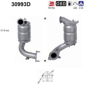 Katalizator diesel Renault Laguna 1.9 TD DCi 03/05'-09/07'