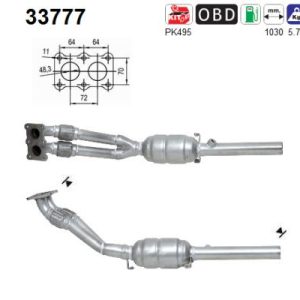 Katalizator benzynowy Audi, Seat, Skoda, VW 1.8/...
