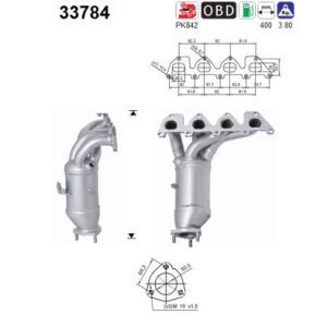 Katalizator benzynowy Seat, Skoda, VW 1.4, 16v,