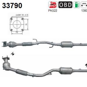 Katalizator benzynowy Seat, Skoda, VW 1.4, 16v, 04'