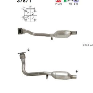 Katalizator benzynowy VW GOLF 1.8i Mk.1 Cabriolet (2H eng) 8/88-3/93