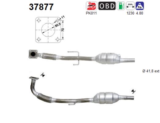 Katalizator benzynowy Seat, VW 1.0i/1.4i 8v 99'-05'