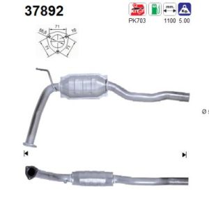 Katalizator benzynowy VW Caravelle 2.0i/2.5i, VW Transporter 2.0i/2.5i/2.8i 96'-03'