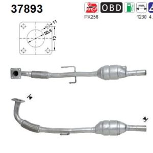 Katalizator benzynowy SEAT AROSA 1.4i 16v (AFK; AHW s) 11/98-8/05