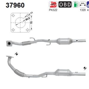 Katalizator benzynowy SEAT IBIZA 1.4i 16v 75bhp Automatic (AUB; BBY engs) 9/01-6/04
