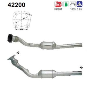 Katalizator beznynowy AUDI A3 1.8 96'-00'