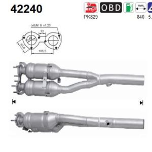 Katalizator beznynowy Audi S3/TT 1.8i 20v Turbo Quattro