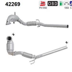 Katalizator beznynowy Seat Ibiza VW Polo Skoda Rapid Fabia 11/14'->