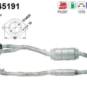 Katalizator benzynowy BMW 535i 3.5i V8 (E39) Not OBD 9/96-9/98 (prawy)