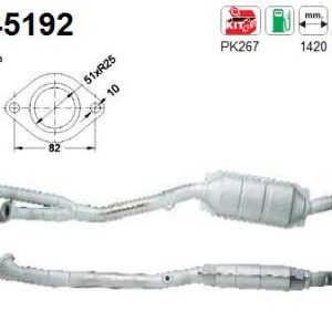 Katalizator benzynowy BMW 535i 3.5i V8 (E39) Not OBD 9/96-9/98 (lewy)