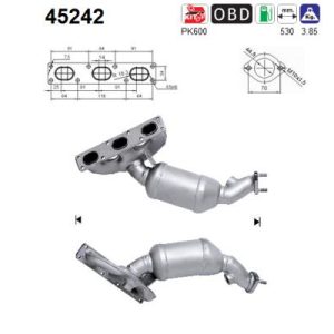 Katalizator benzynowy BMW 520i 2.0i/2.5i/2.8i 98'-03'