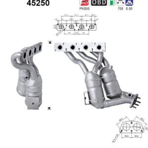 Katalizator benzynowy BMW 120i/320i 2.0, 04'