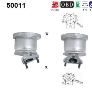 Katalizator benzynowy  DAEWOO MATIZ 0.8/1.0 09.98-