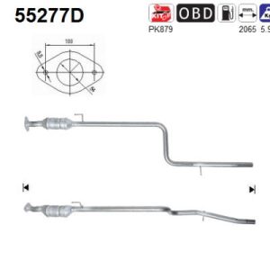 Katalizator diesel Fiat Doblo 1.9D 2/0112/05