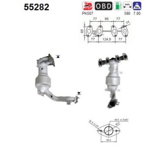 Katalizator benzynowy FIAT PUNTO/LANCIA YPSILON 1,2i 8V 99'