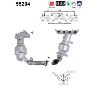 Katalizator benzynowy Fiat Punto 11 1.2  99 >