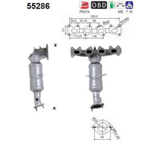 Katalizator benzynowy Fiat Stilo 1.6i 16v 2/02-1...