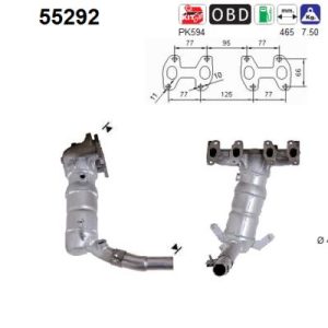 Katalizator benzynowy FIAT PANDA 1.1 09.03-
