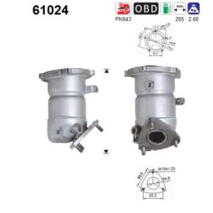 Katalizator benzynowy HYUNDAI SANTA FÉ I, TRAJET; KIA MAGENTIS 2.0/2.4 03.00-07.08